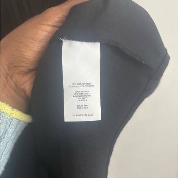 CAbi Style 3#080 Black Snakeskin Print Bustier Peplum Tank Top Sz 12 - Picture 6 of 6